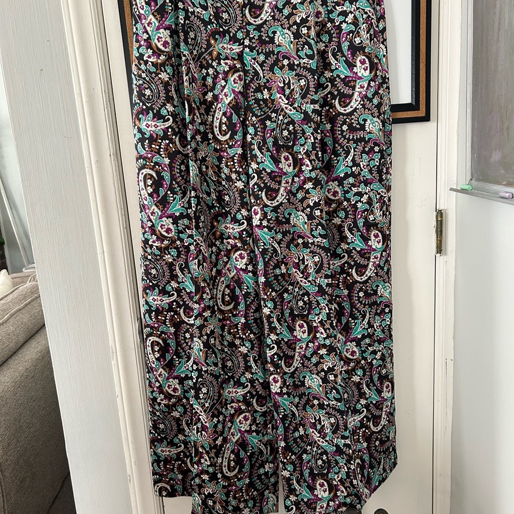 Ann Taylor Multicolor Paisley Pants